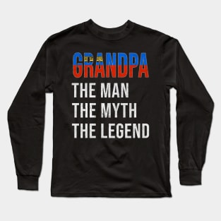 Grand Father Liechtensteiner Grandpa The Man The Myth The Legend - Gift for Liechtensteiner Dad With Roots From  Liechtenstein Long Sleeve T-Shirt